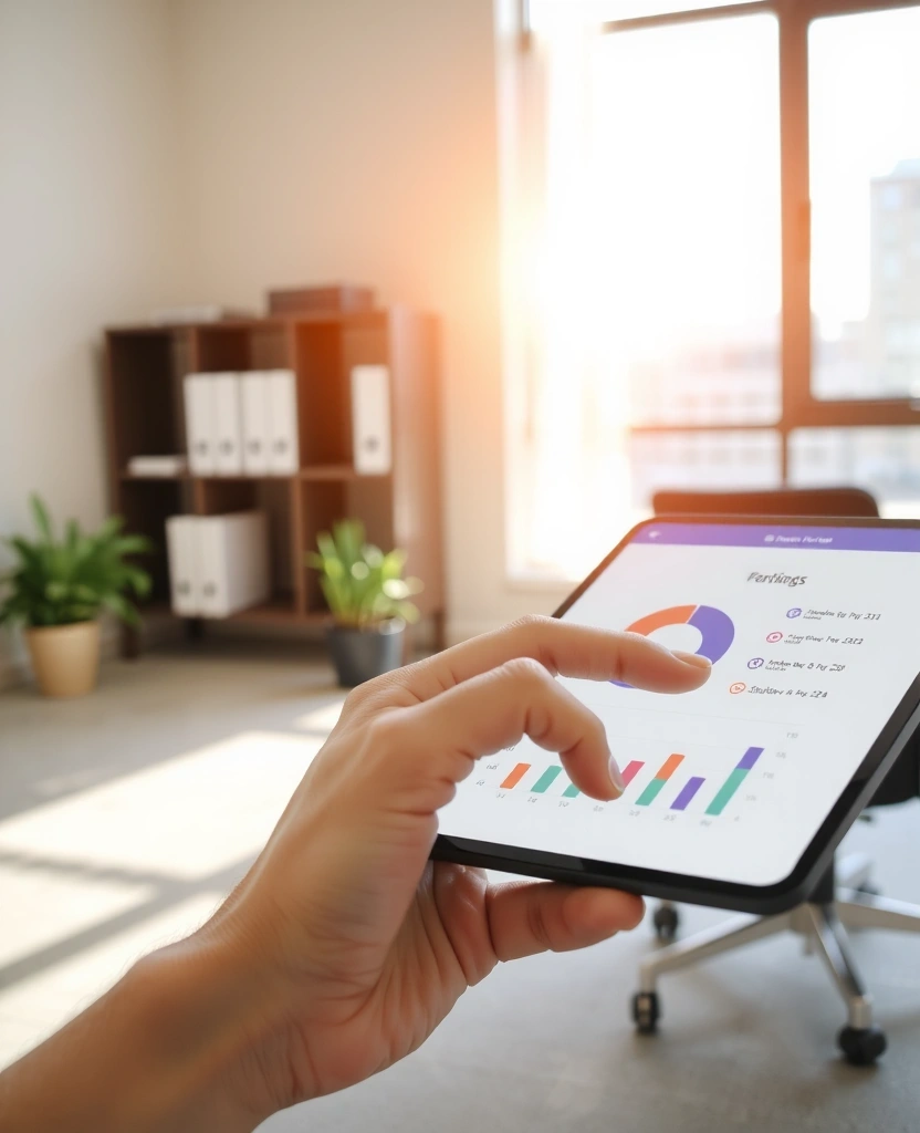 Ilustración conceptual de interacción digital